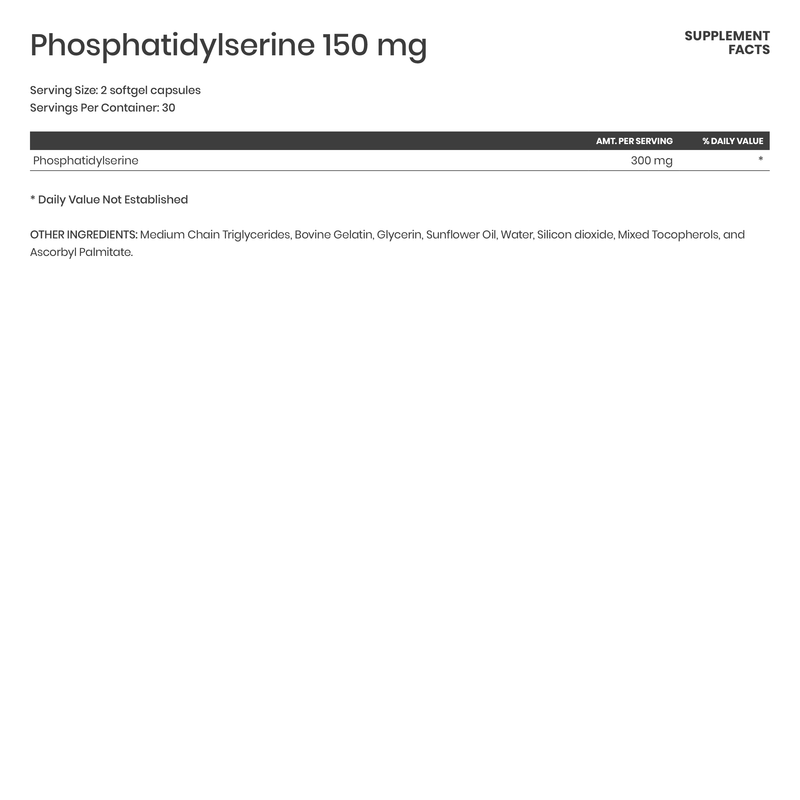 Phosphatidylserine 150 mg - Karim Chubin