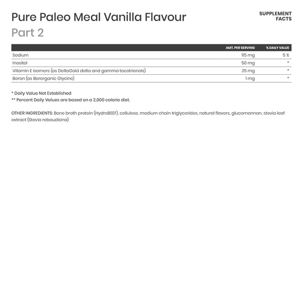 Pure PaleoMeal Vanilla  - Karim Chubin