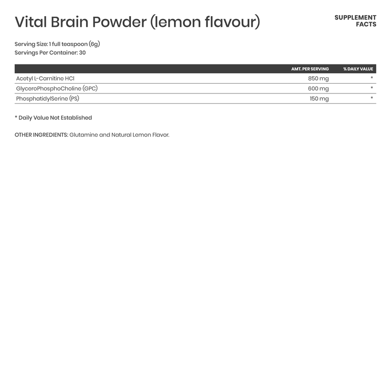 Vital Brain Powder Lemon - Karim Chubin