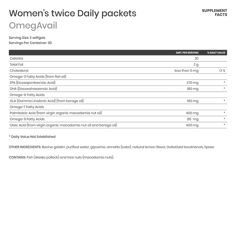 Women’s Twice Daily Essential Packets - Karim Chubin