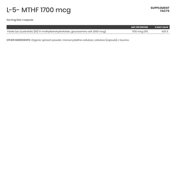 L-5-MTHF 1700 mcg