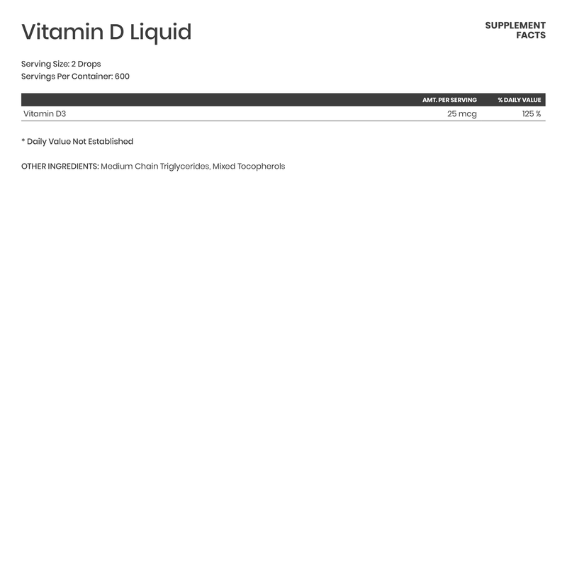 Vitamin D liquid