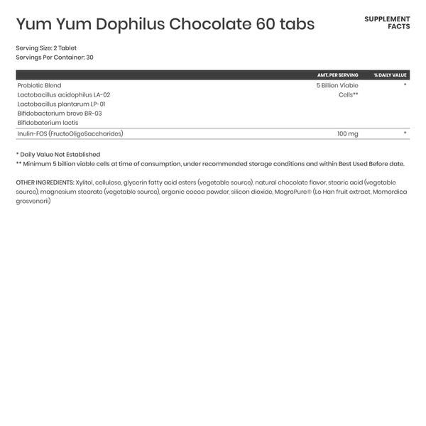 Yum Yum Dophilus Chocolate