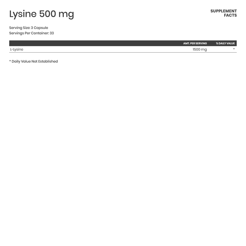 Lysine 500 mg - Karim Chubin