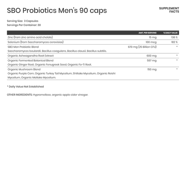 SBO Probiotics Men's