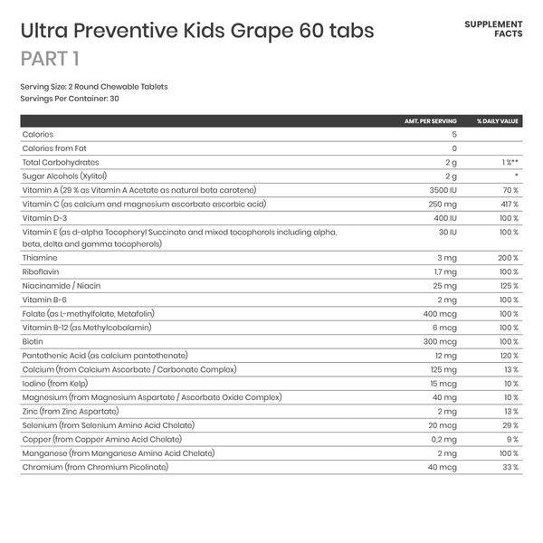 Ultra Preventive Kids Grape